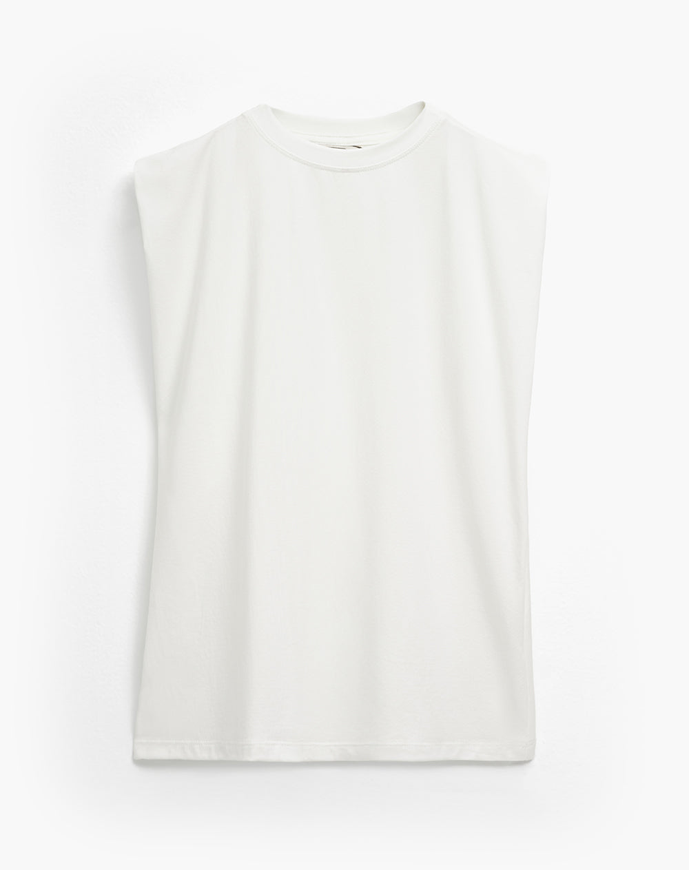 Camiseta relaxed en tejido de punto avena mujer