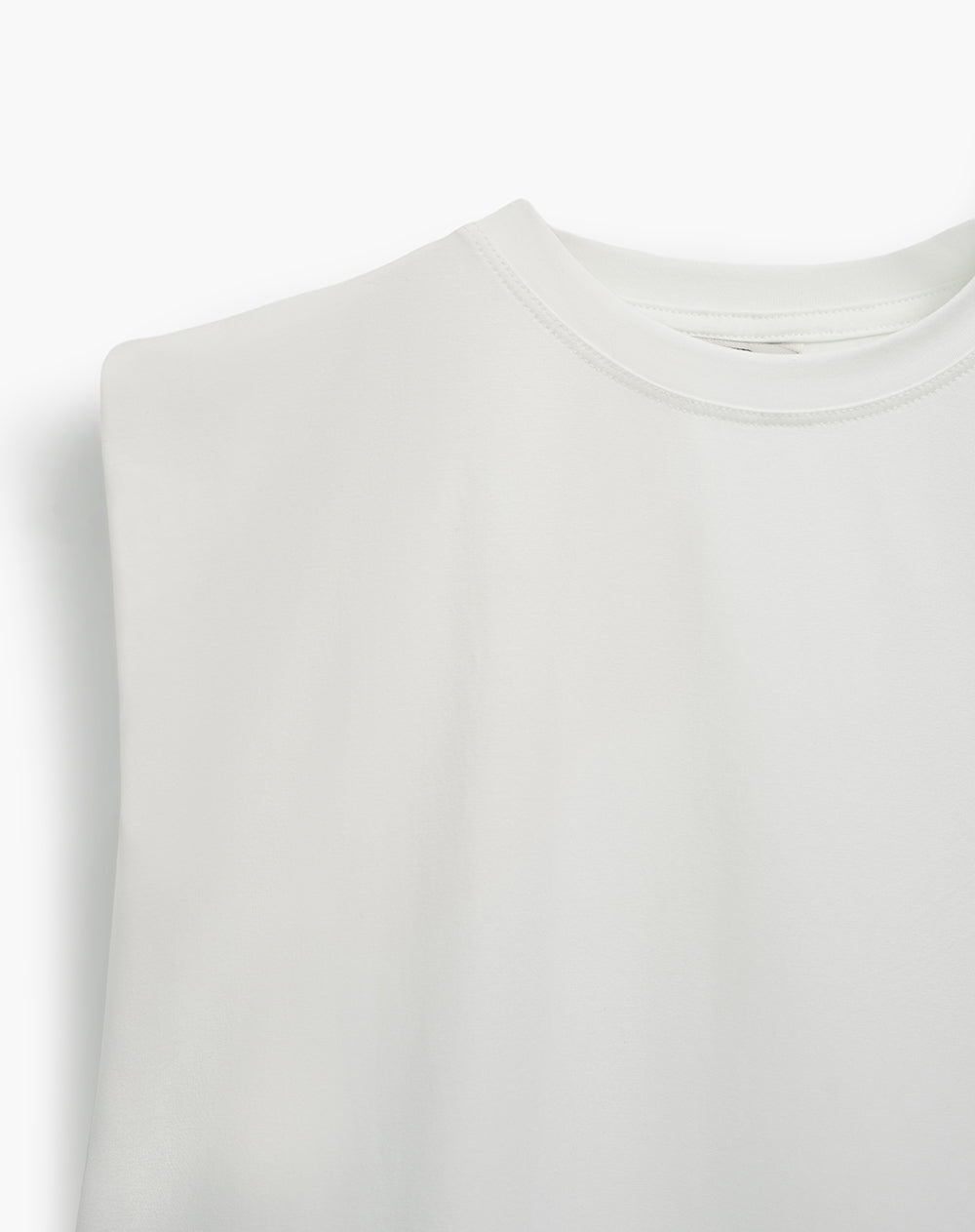 Camiseta relaxed en tejido de punto avena mujer