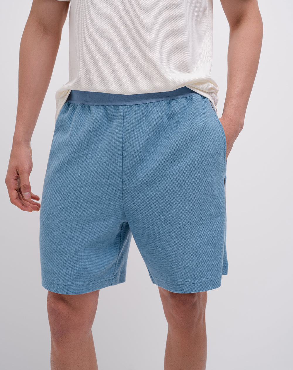 Bermuda regular fit azul