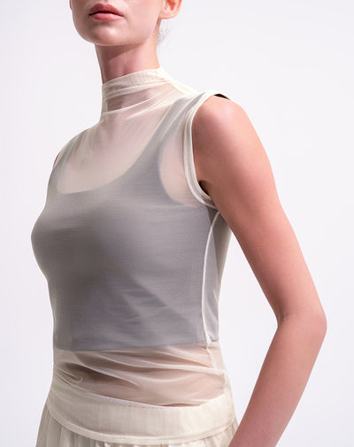 Camiseta esqueleto deportiva transpirable habano mujer