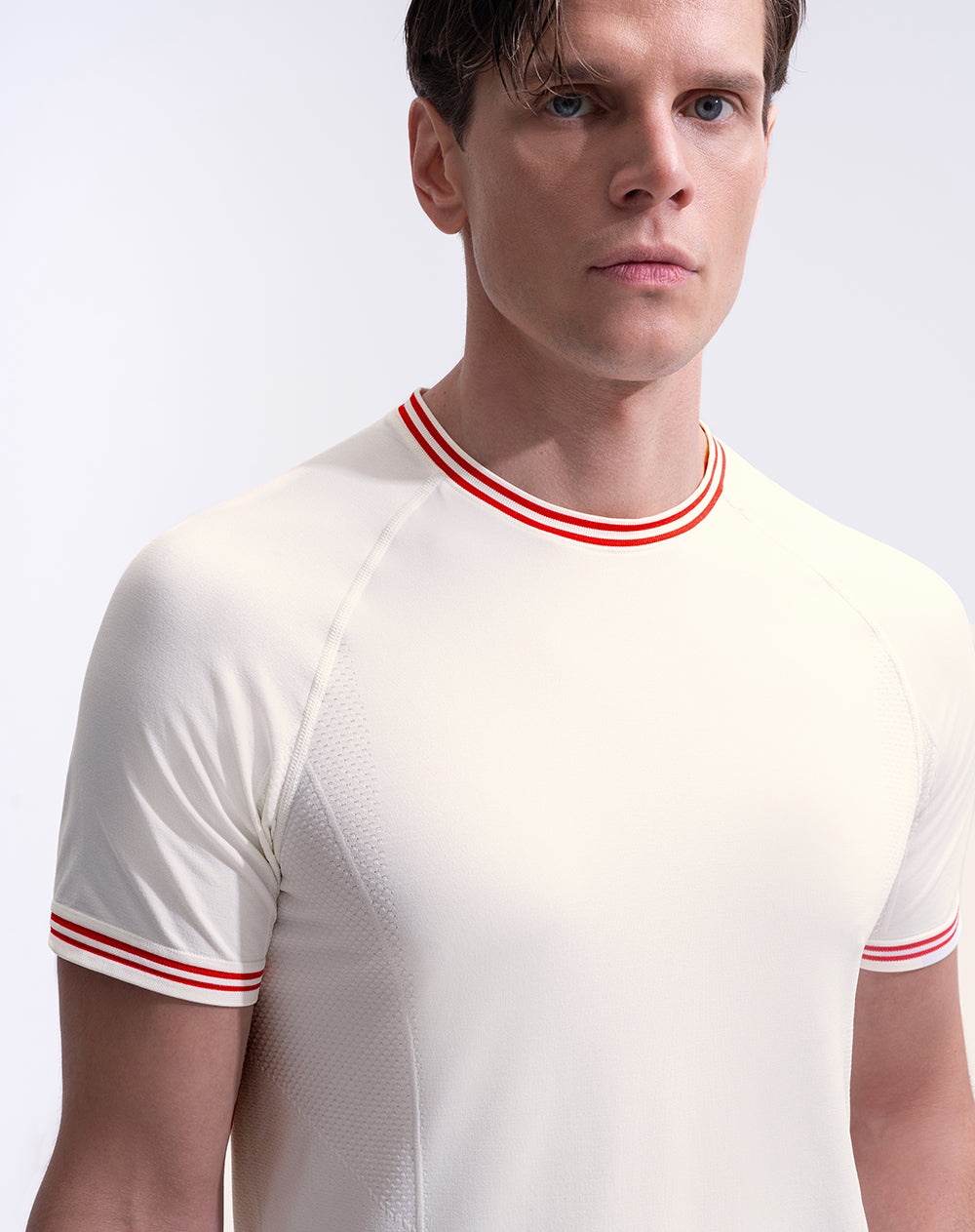 Camiseta deportiva seamless blanco hombre