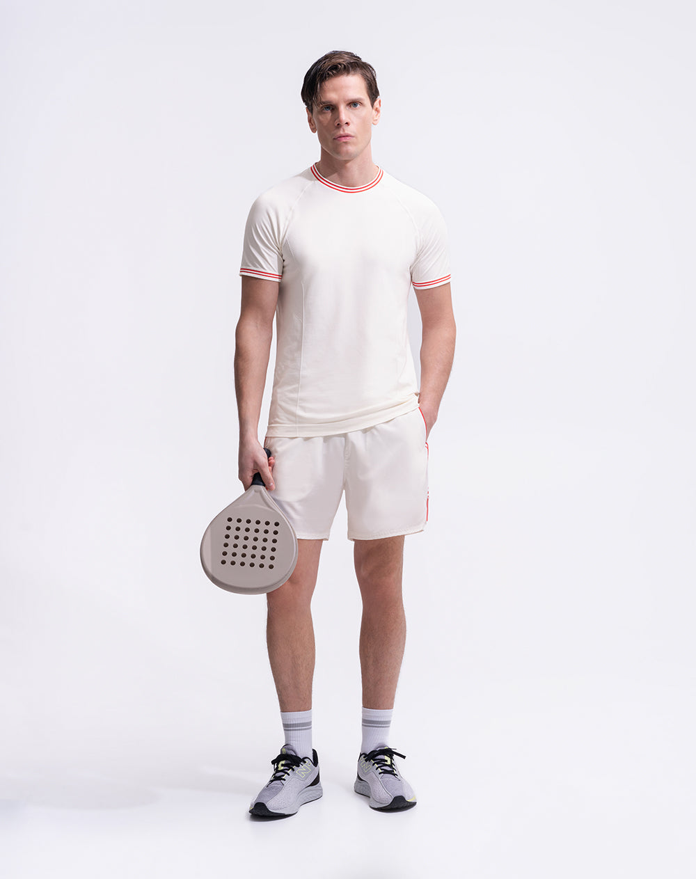 Camiseta deportiva seamless blanco hombre