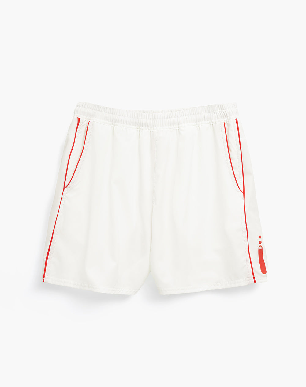 Pantaloneta deportiva con malla interna blanco hombre
