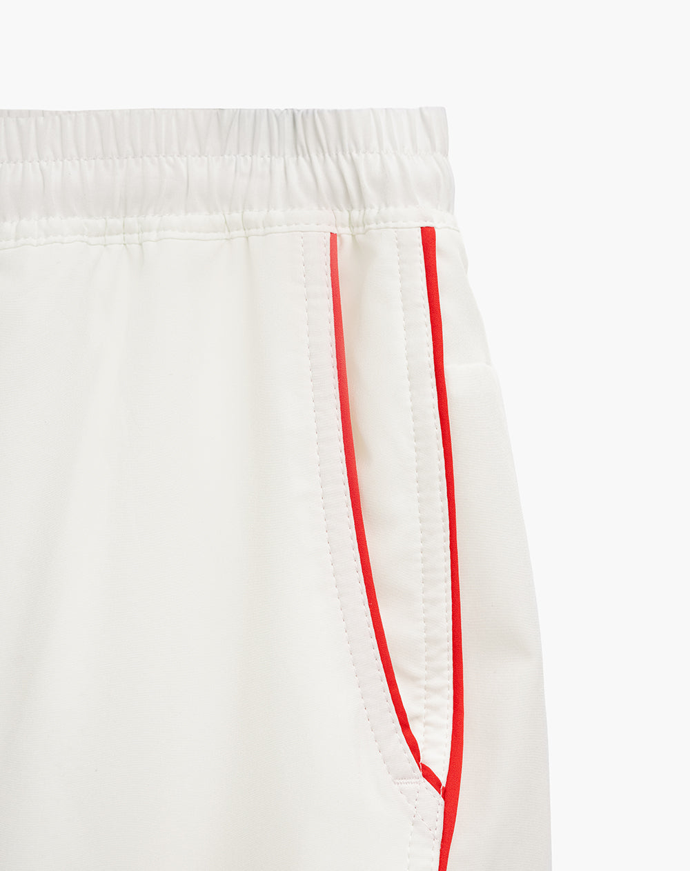 Pantaloneta deportiva con malla interna blanco hombre