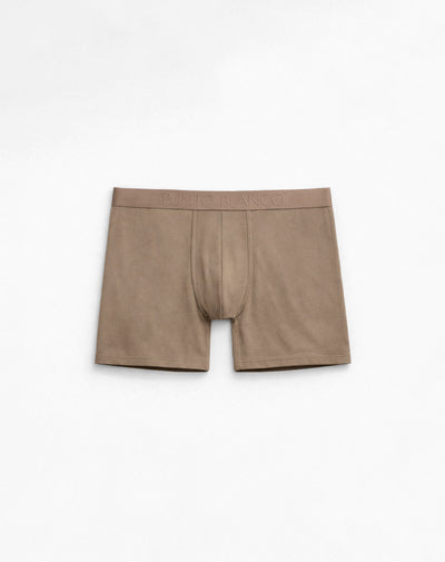 Bóxer medio panel amplio café