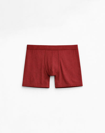 Bóxer medio panel amplio rojo