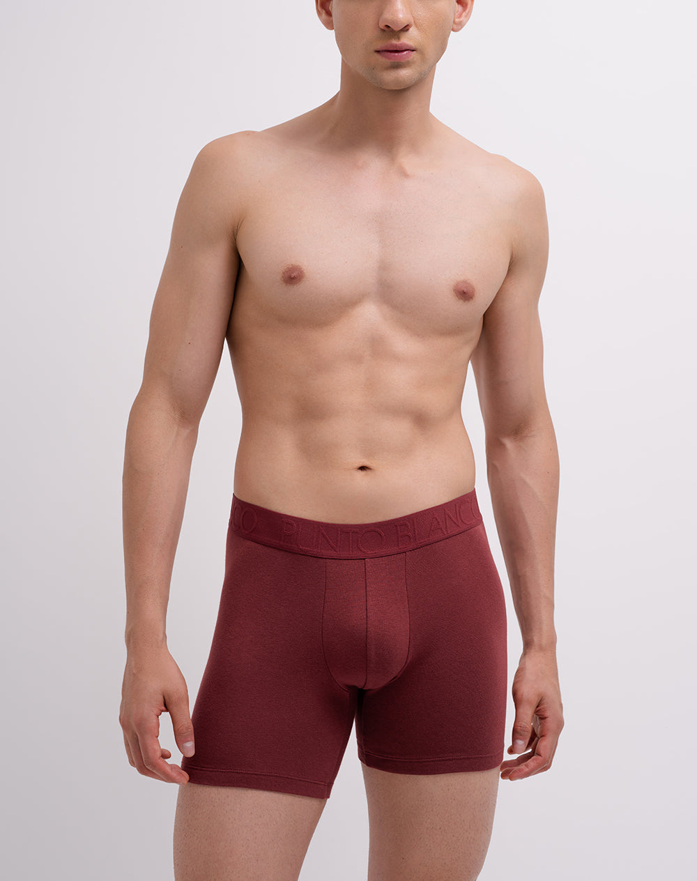 Bóxer medio panel amplio rojo