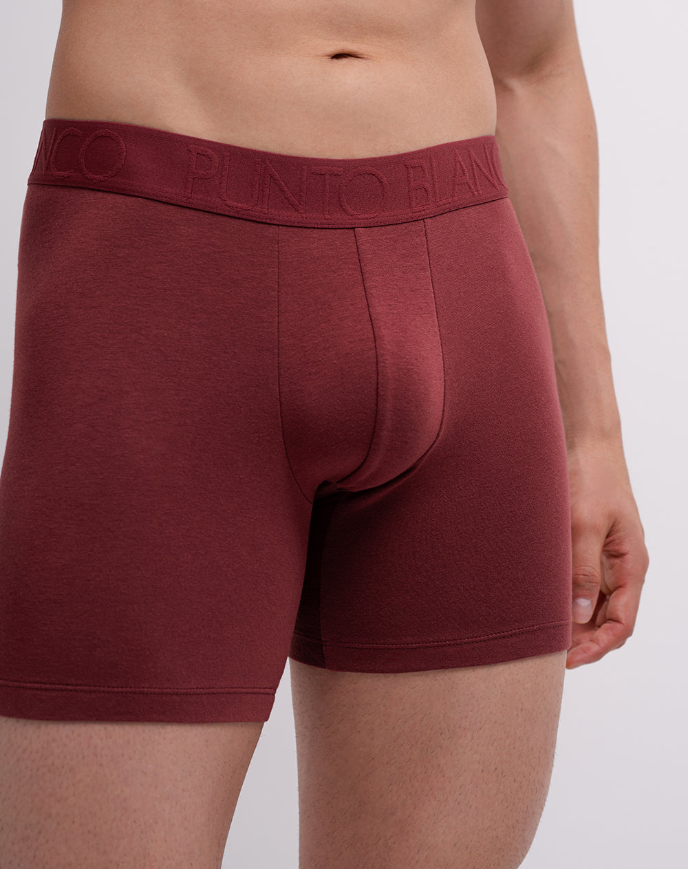 Bóxer medio panel amplio rojo