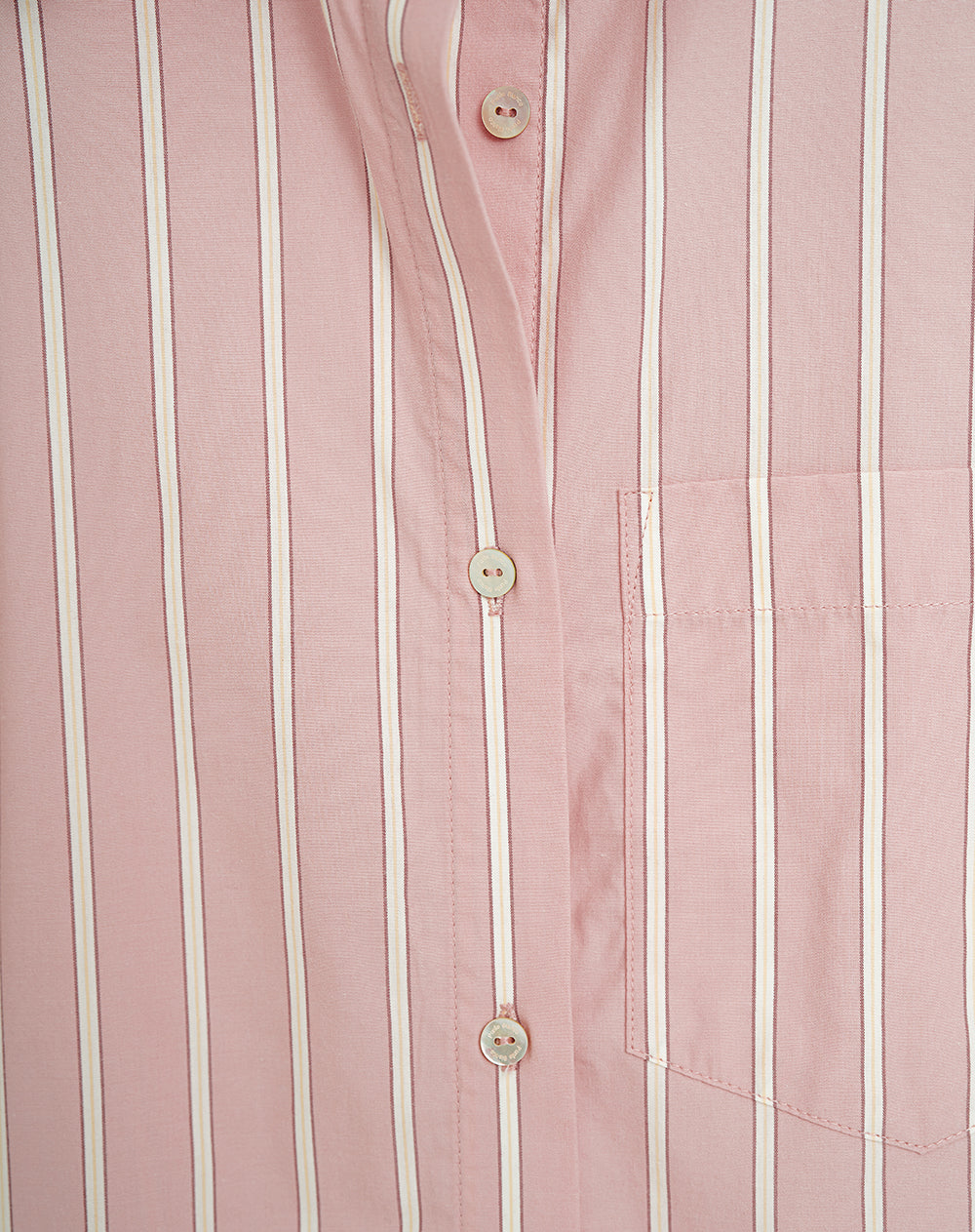 Camisa de pijama mujer algodón malva