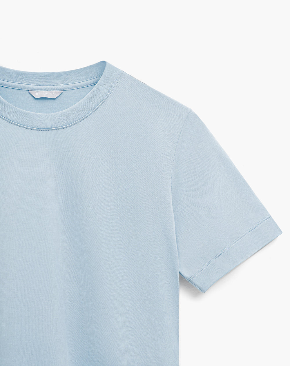 Camiseta relaxed manga corta azul mujer