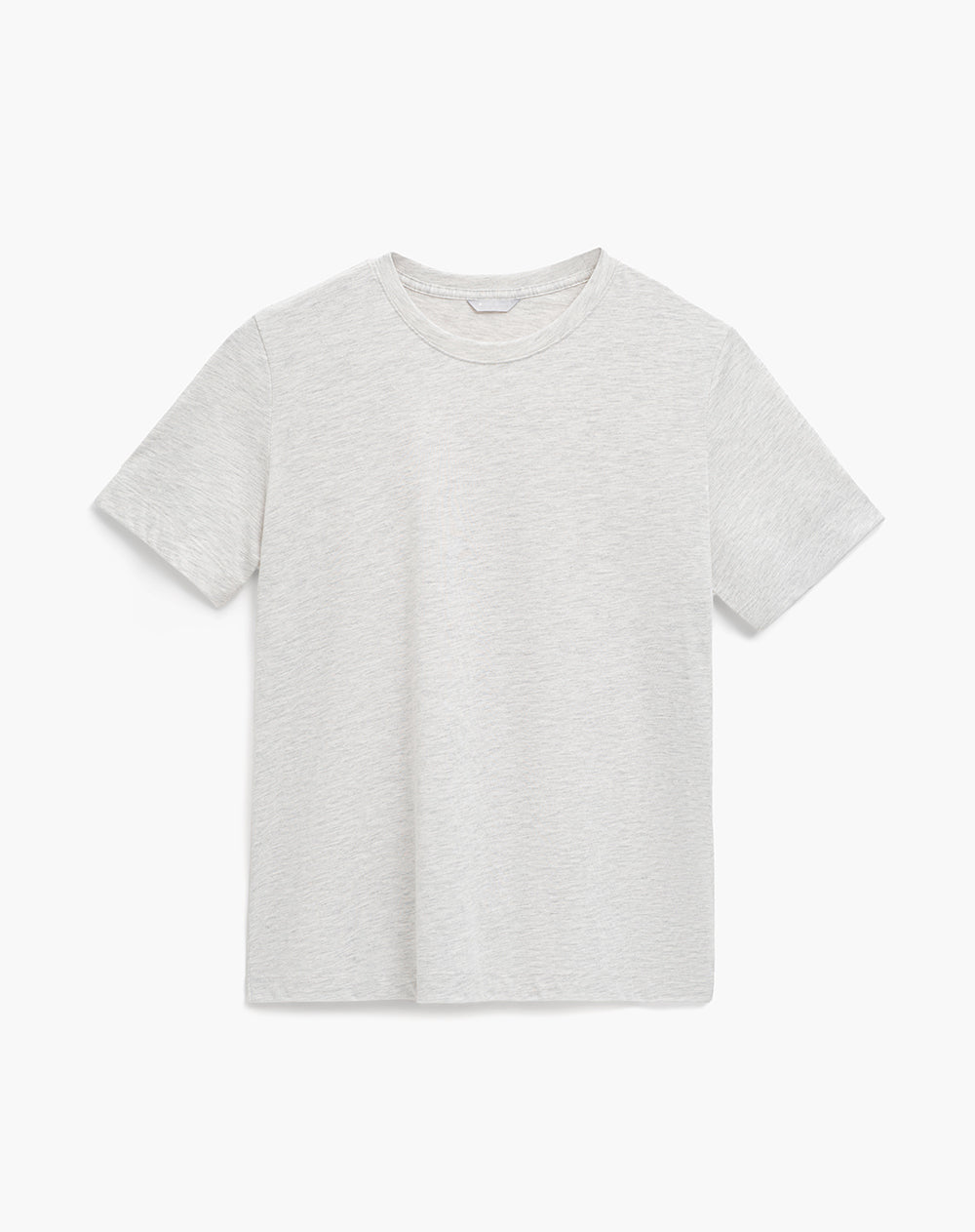 Camiseta relaxed manga corta gris mujer