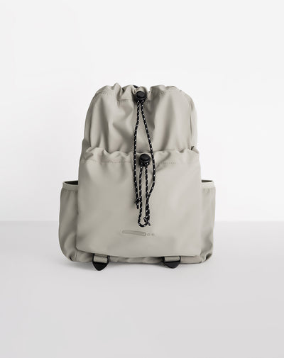 Morral cierre con cordón gris