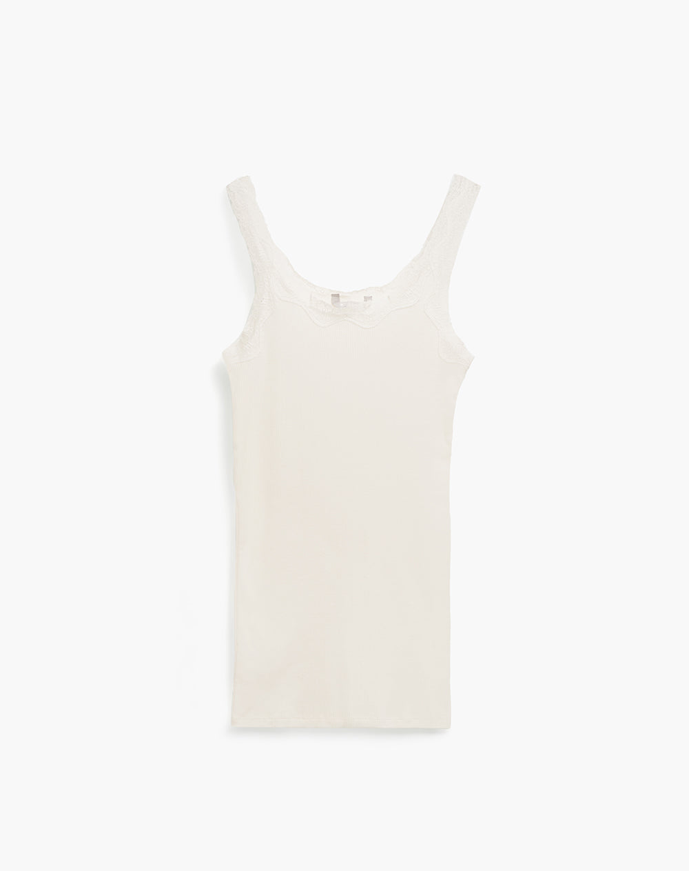 Camiseta esqueleto regular rib avena mujer