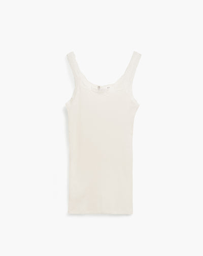 Camiseta esqueleto regular rib avena mujer
