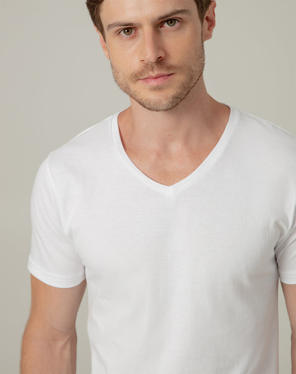 Camiseta algodón sostenible pack x2unds blanca para hombre