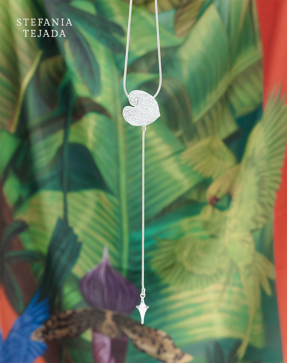 Collar plateado Stefania Tejada