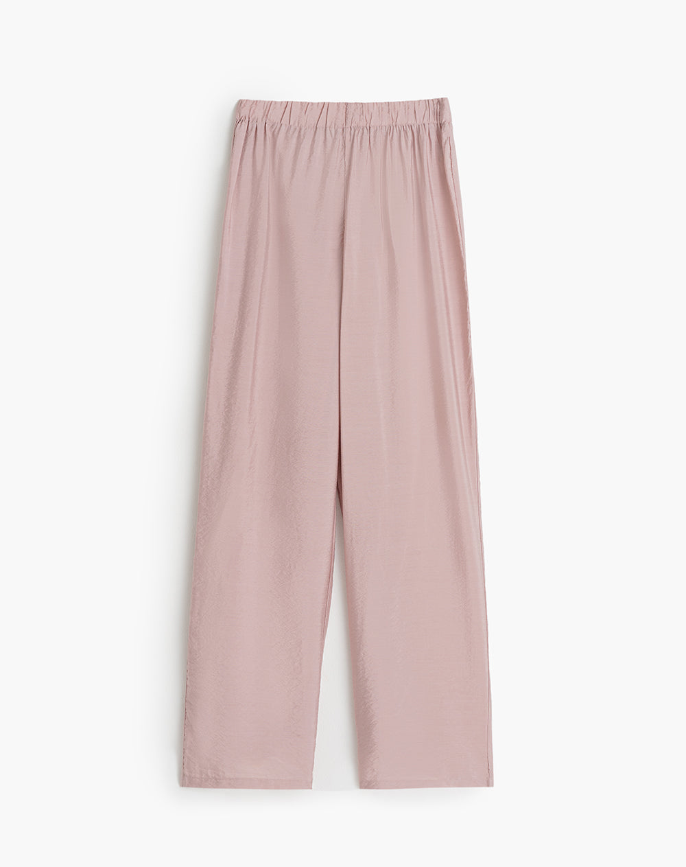 Blusa + pantalón de pijama mujer efecto arrugado palo rosa