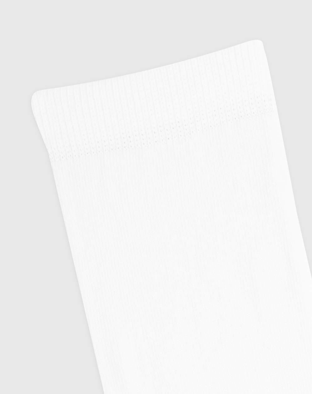 Medias para mujer largas en algodón blancas