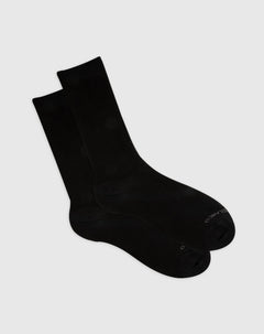 Medias para mujer largas con algodón sostenible negras