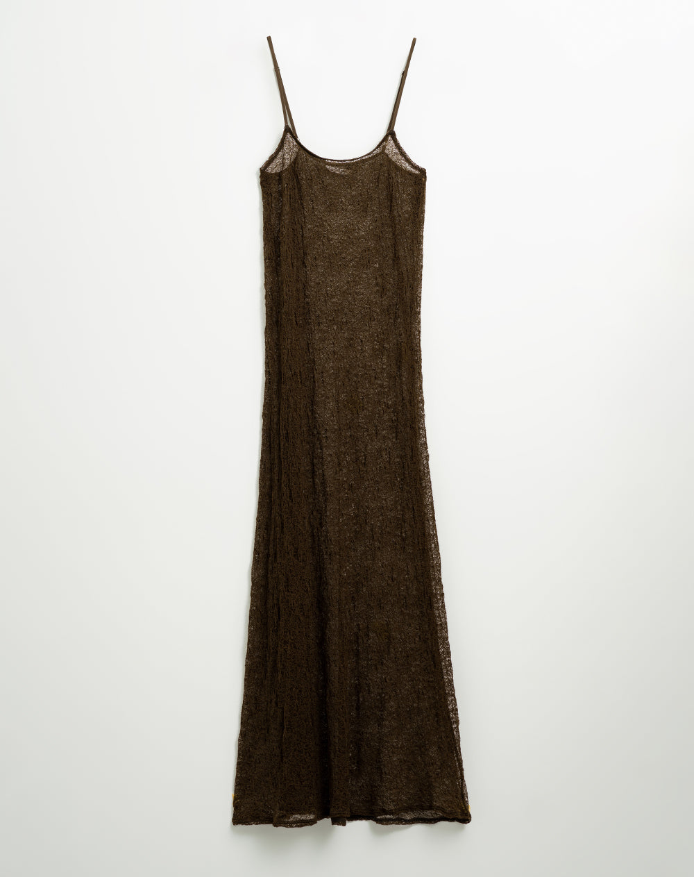 Vestido largo cafe