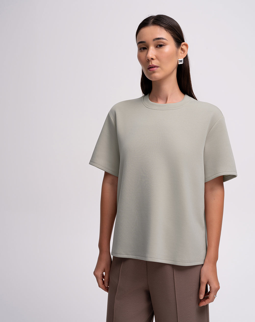 Camiseta relaxed fit manga corta arena