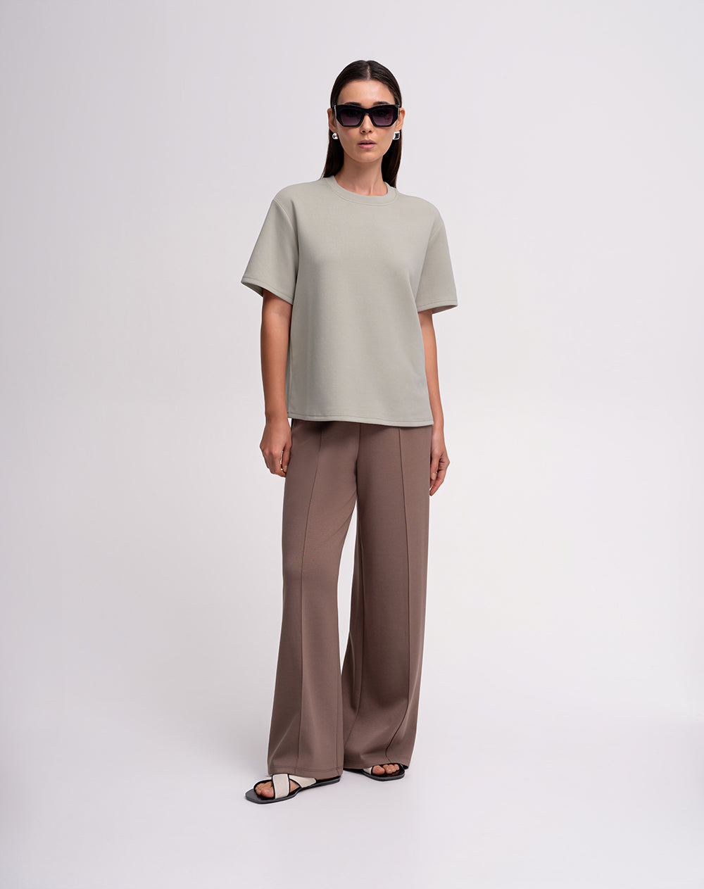 Camiseta relaxed fit manga corta arena