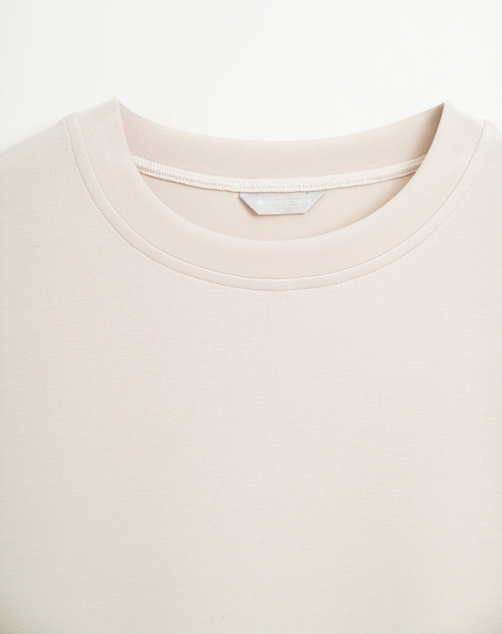 Camiseta confort regular tacto suave habano mujer