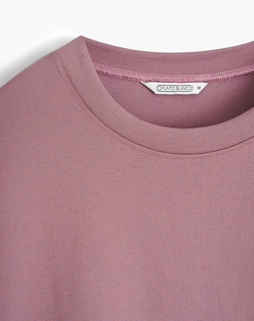 Camiseta oversize algodón palo rosa mujer