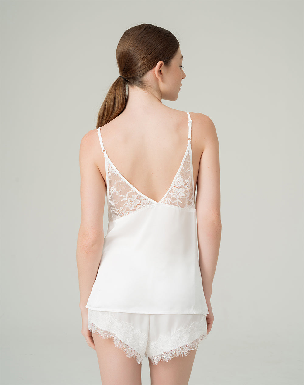 Blusa de pijama mujer satín vainilla