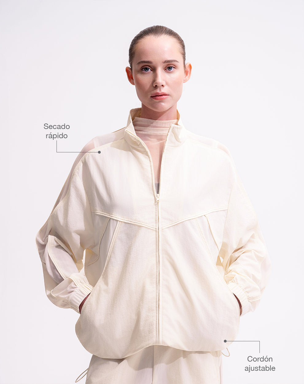 Chaqueta rompevientos regular habana mujer