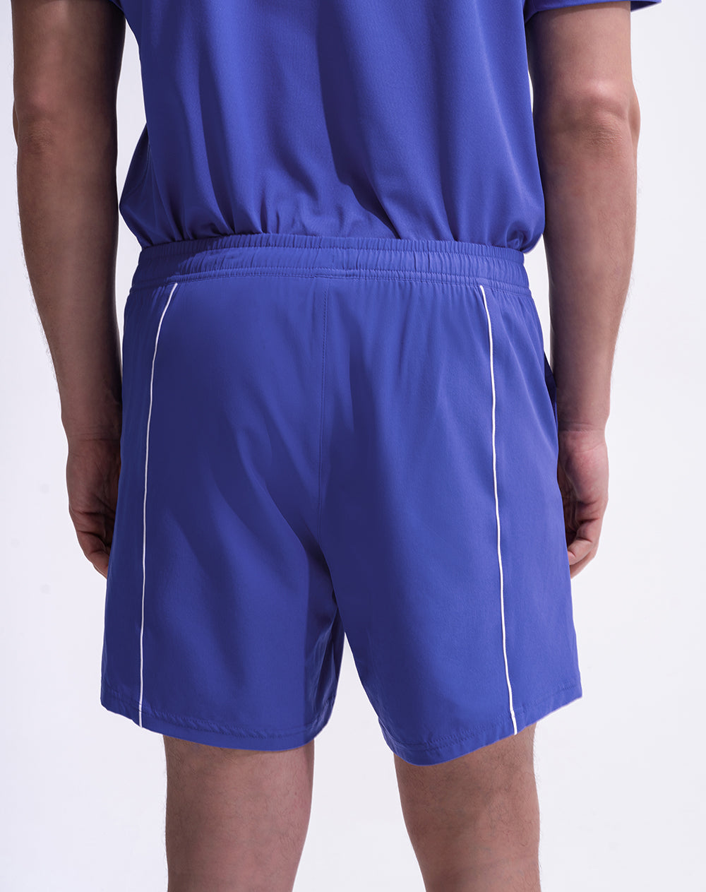 Pantaloneta deportiva con ciclista interno azul hombre