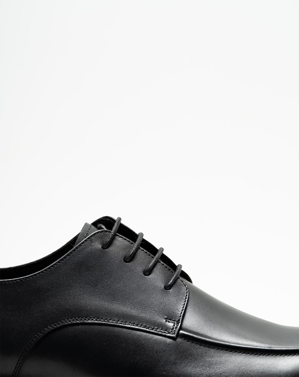 Zapatos oxford en cuero negro hombre