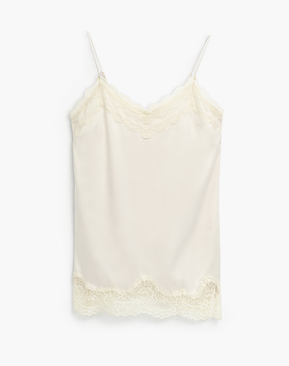 Blusa tipo satín vainilla mujer