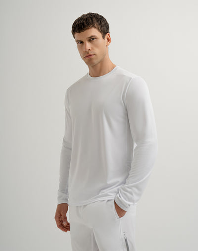 Camibuzo deportivo  hombre transpirable blanco