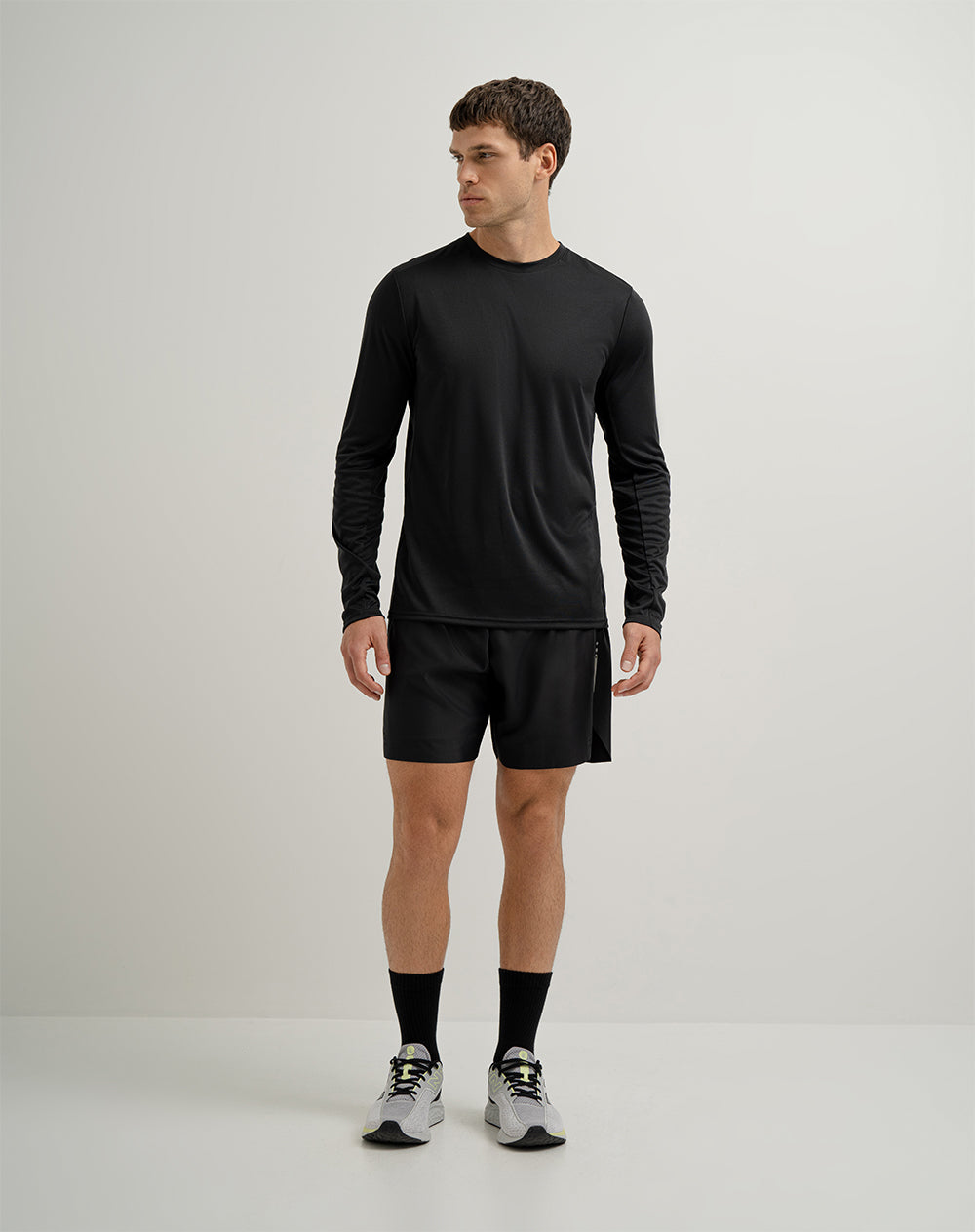 Camibuzo deportivo  hombre transpirable negro