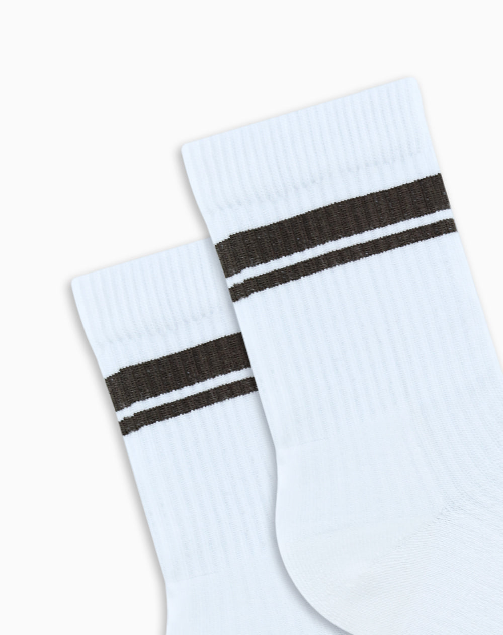 Medias cortas blanco rayas