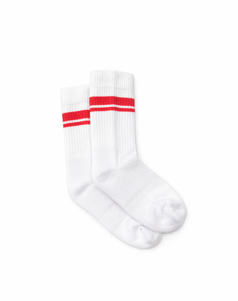Medias cortas blanco rayas