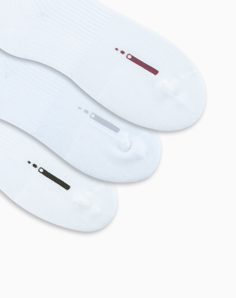 Medias deportivas unisex largas pack x3 blancas