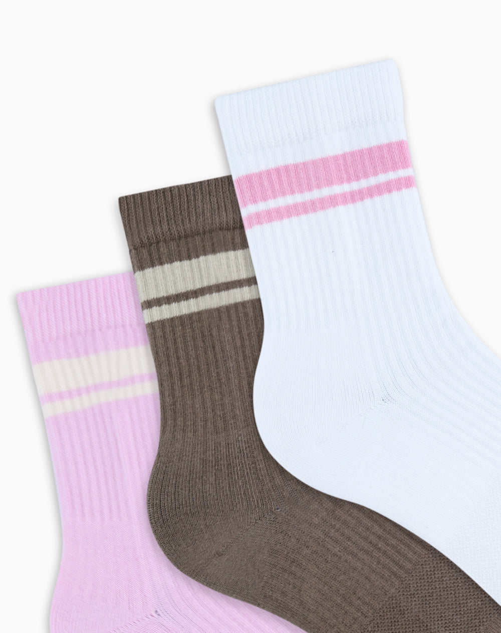Medias deportivas mujer tobillera corta pack x3 surtido