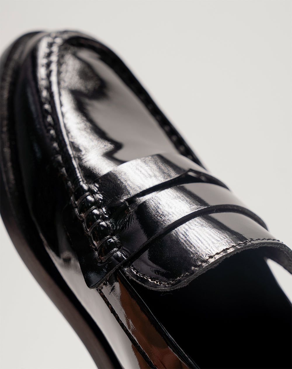 Mocasines en cuero negros