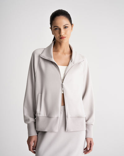 Buzo relaxed fit gris
