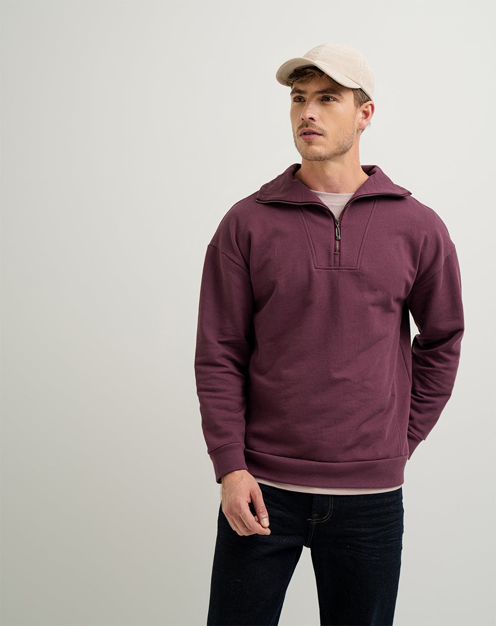 Saco regular fit vinotinto