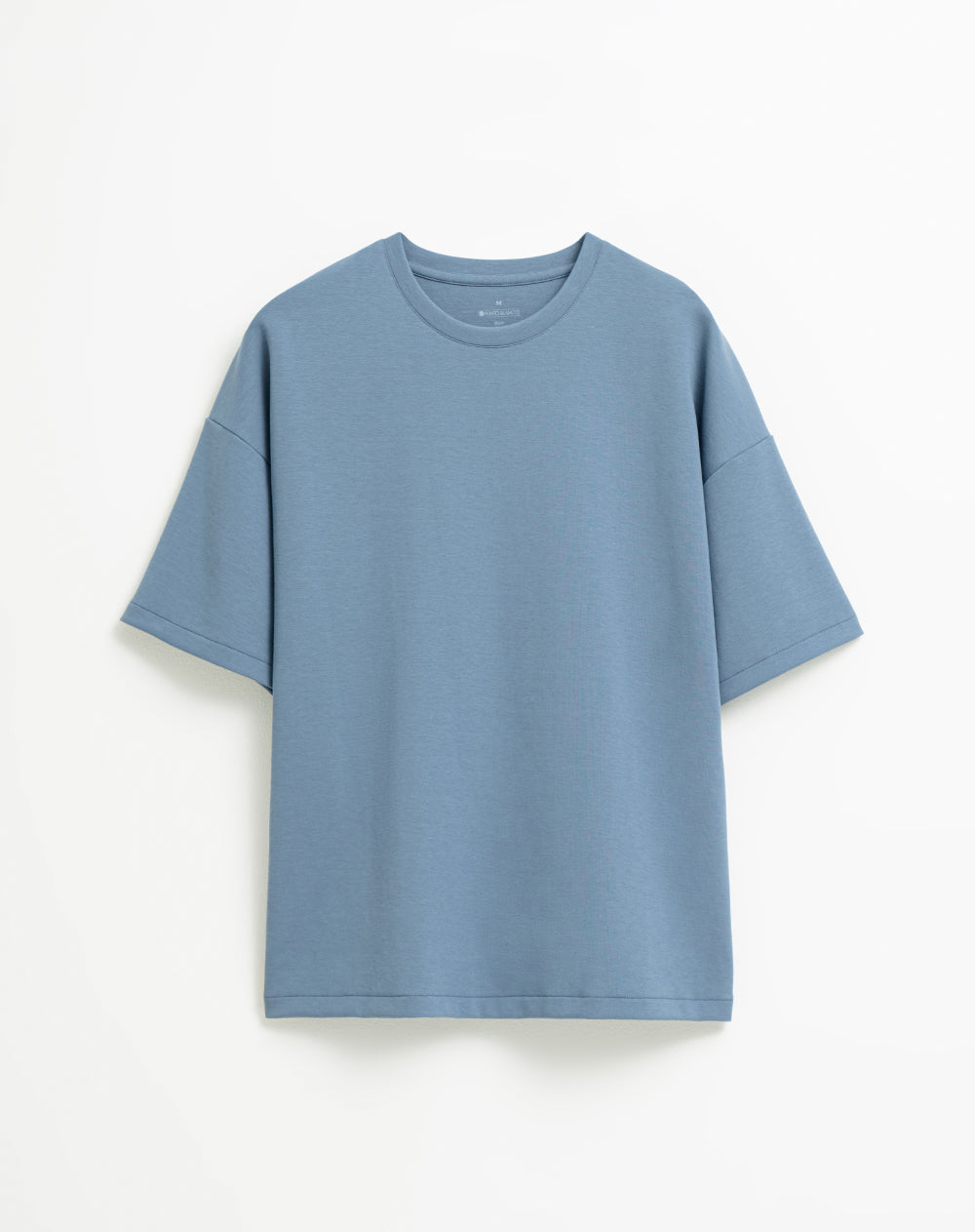 Camiseta en algodón sostenible azul para hombre