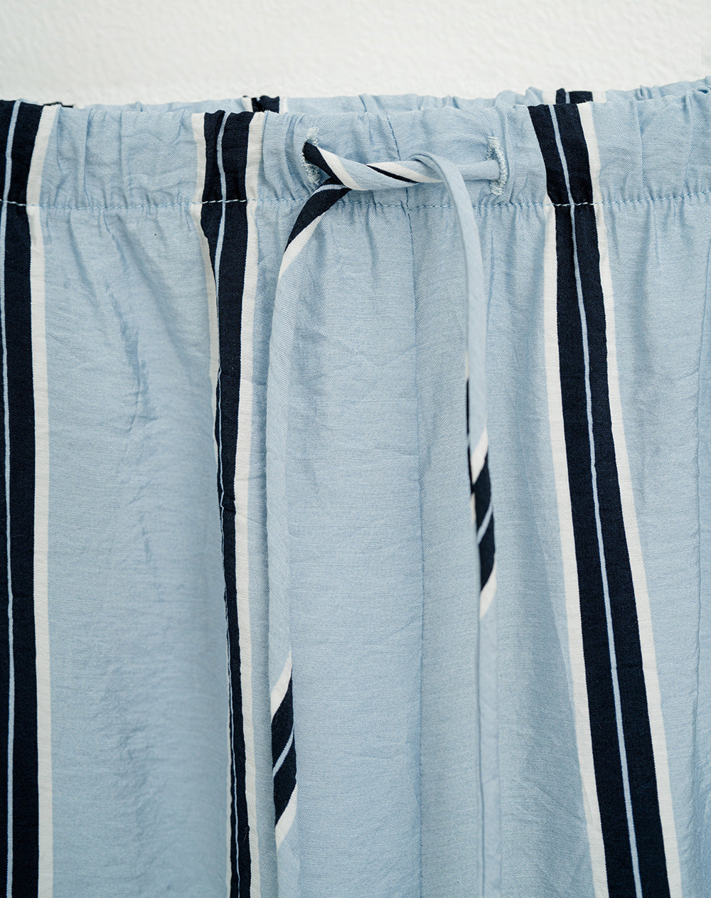 Pantalón de pijama mujer azul rayas