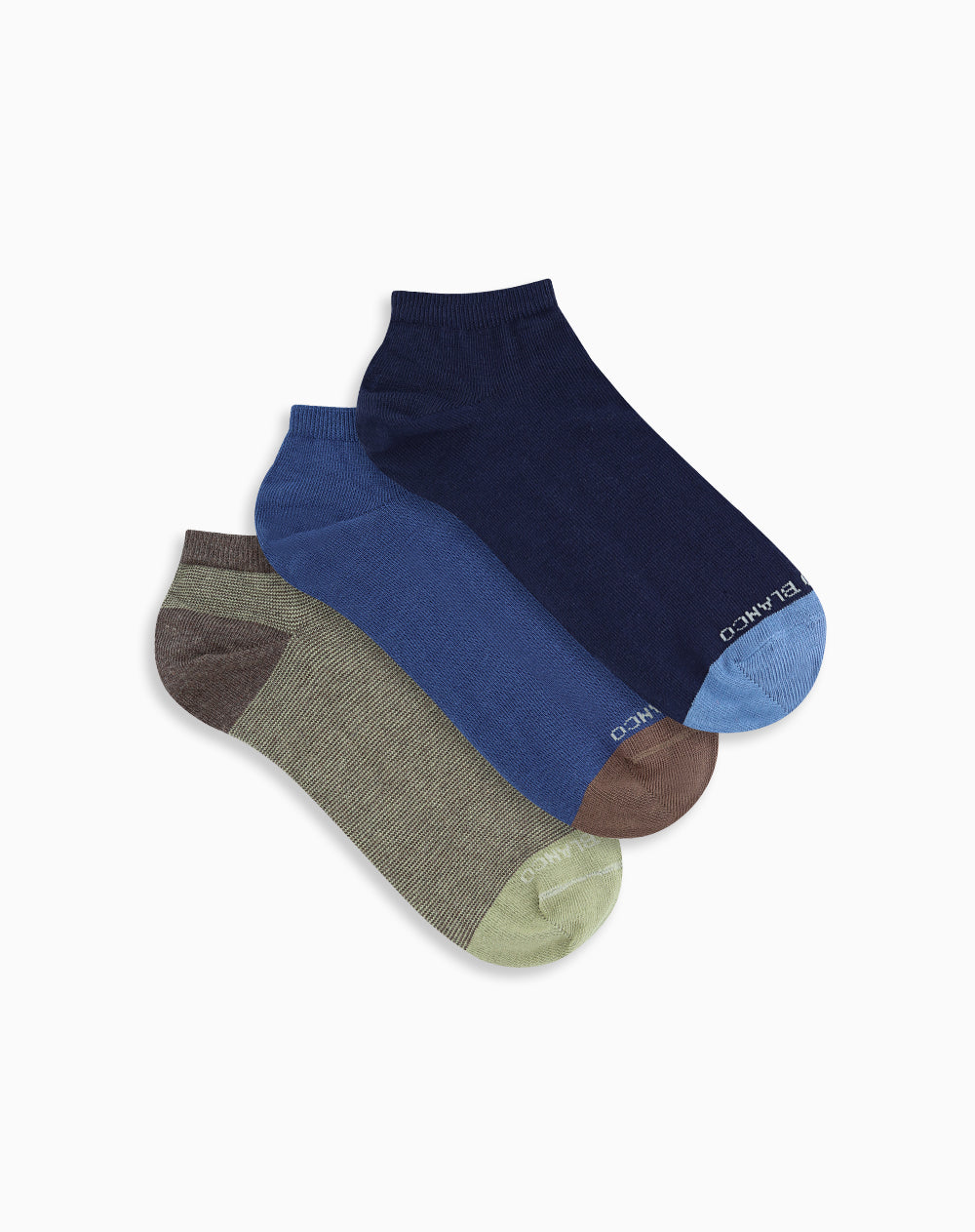 Medias hombre tobillera corta pack x3 surtido