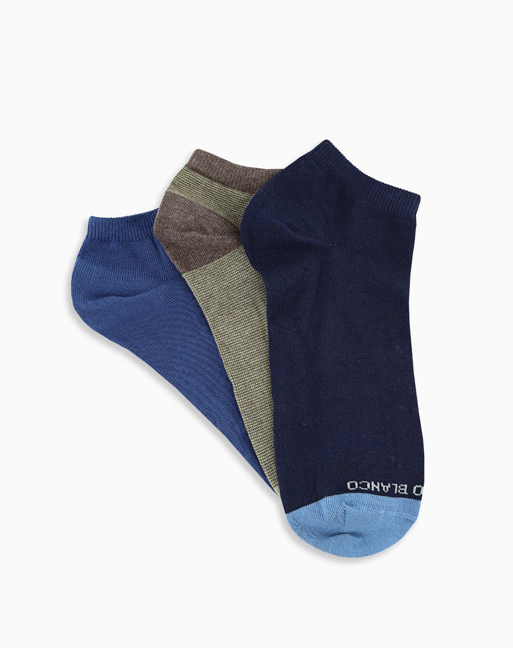 Medias hombre tobillera corta pack x3 surtido