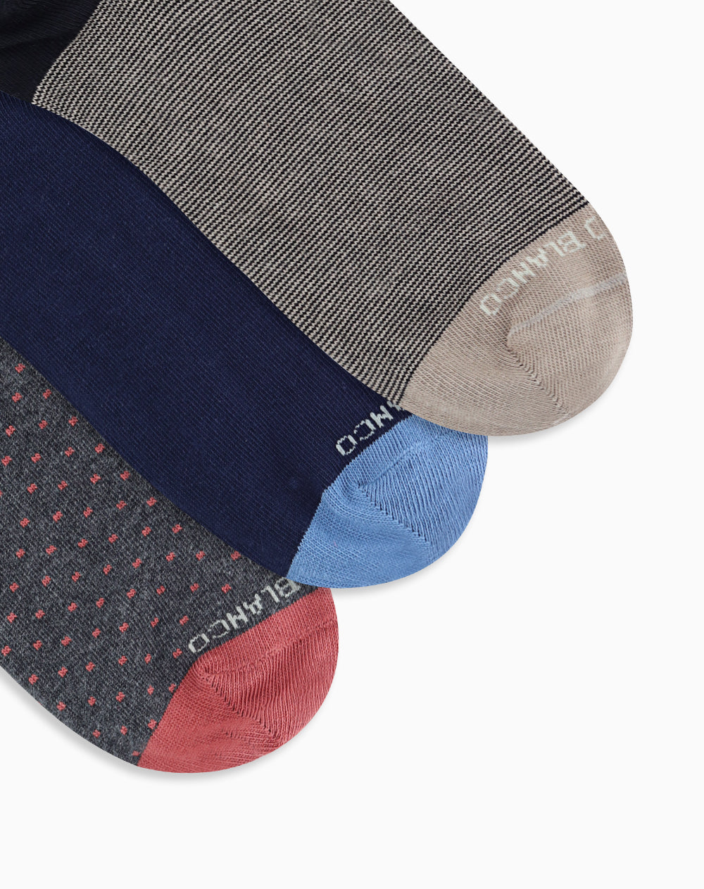 Medias hombre tobillera corta pack x3 surtido