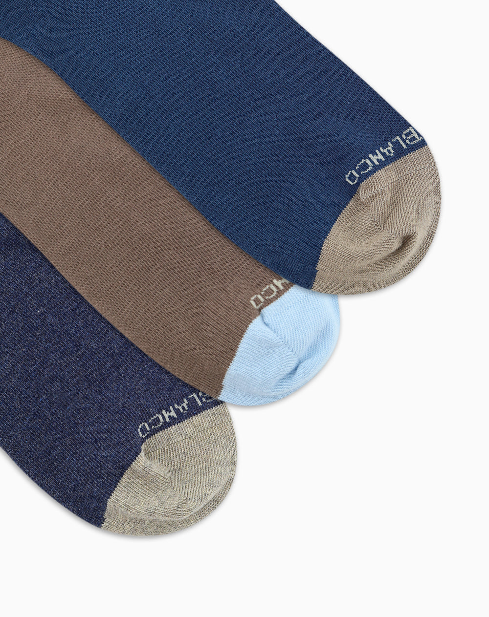 Medias hombre tobillera corta algodón pack x3 surtido