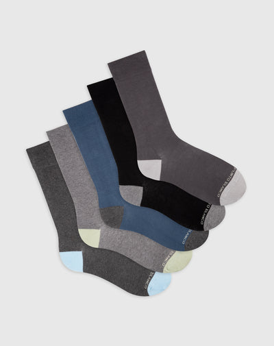 Medias para hombre largas en algodón pack x5unds surtidas