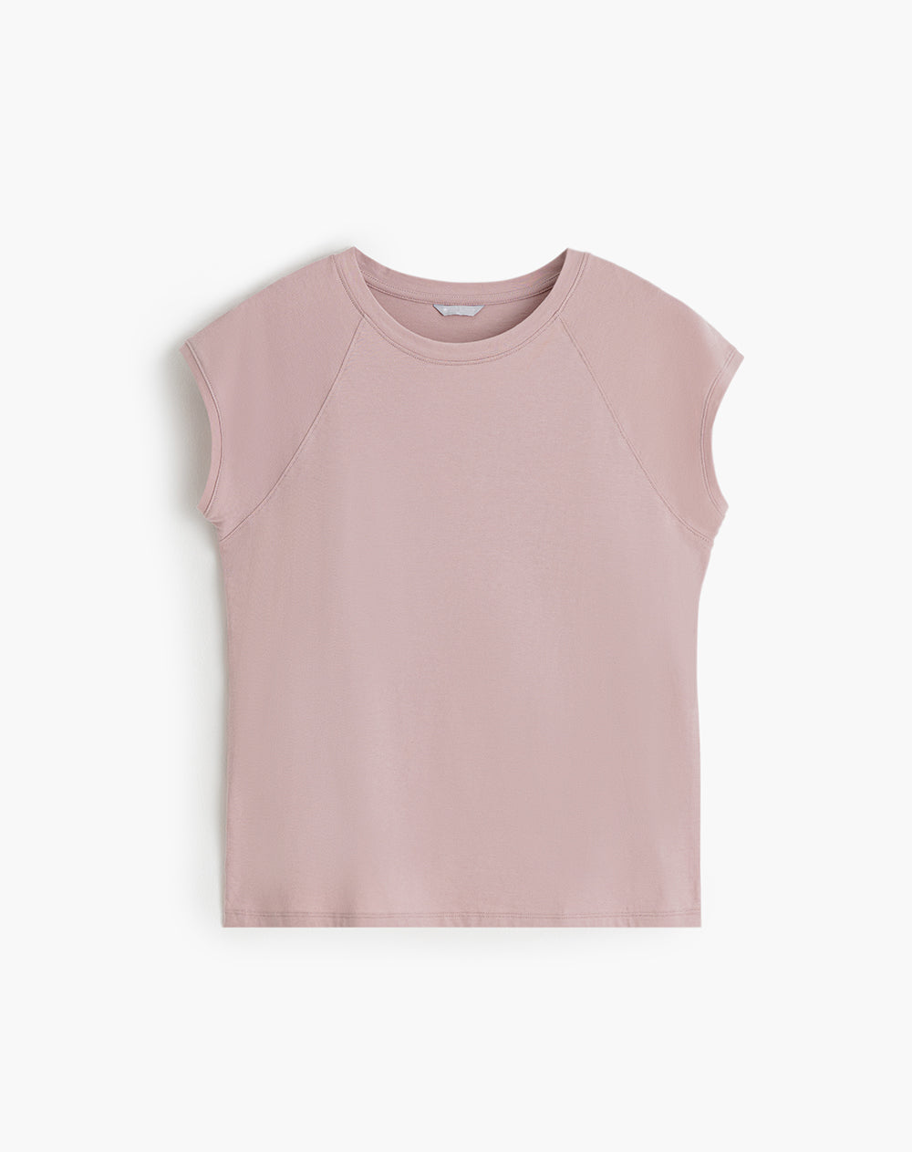 Camiseta algodón lila mujer